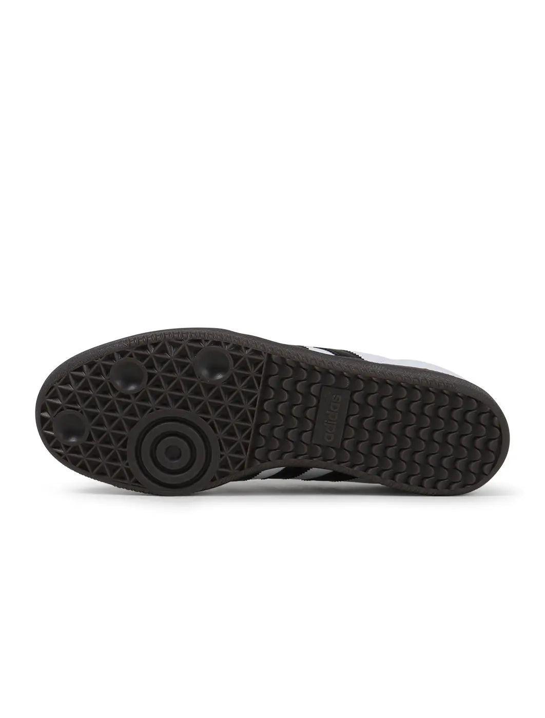 Adidas Samba OG sneaker outsole with textured dark gum tread.
